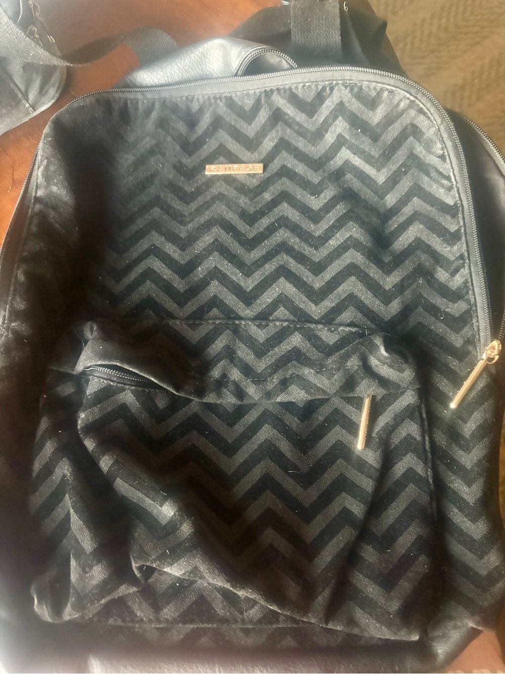 Rampage Faux Leather Backpack — NWOT